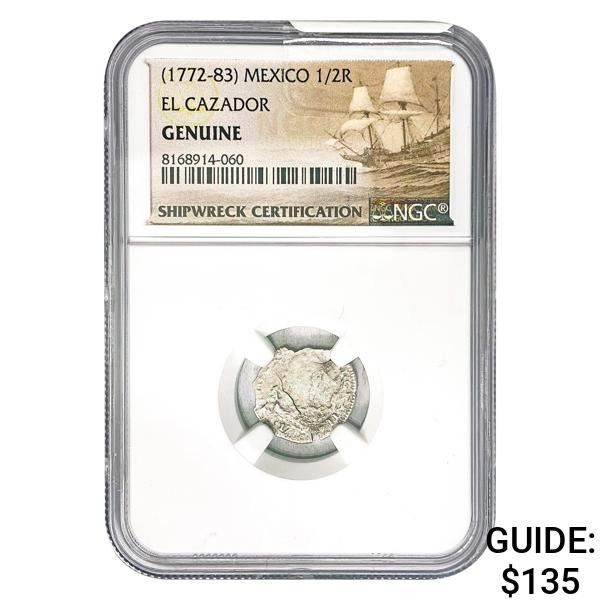 [1772-83] Mexico 1/2 Real El Cazador
