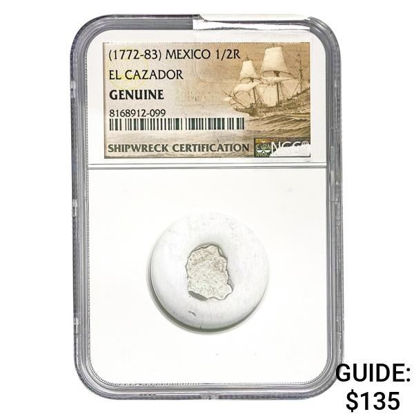 [1772-83] Mexico 1/2 Real El Cazador