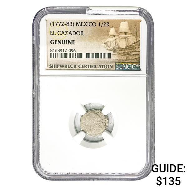 [1772-83] Mexico 1/2 Real El Cazador