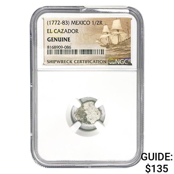 [1772-83] Mexico 1/2 Real El Cazador