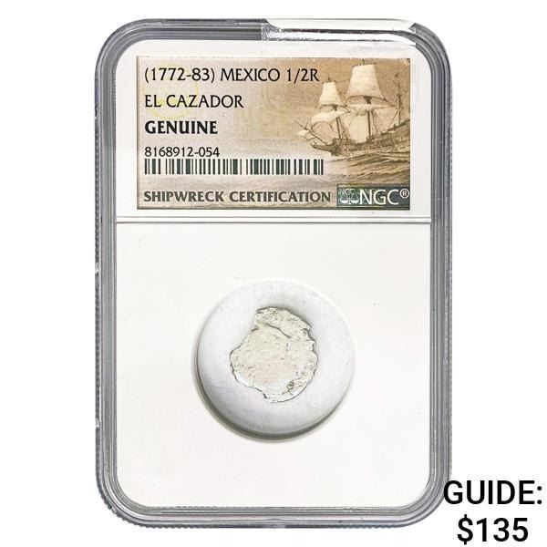 [1772-83] Mexico 1/2 Real El Cazador