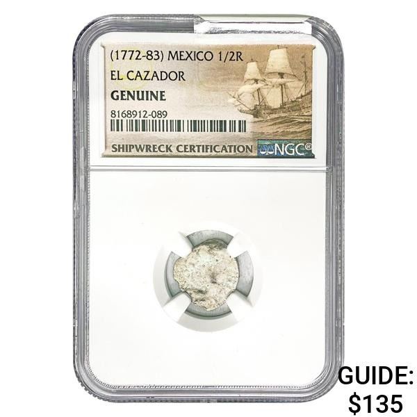 [1772-83] Mexico 1/2 Real El Cazador