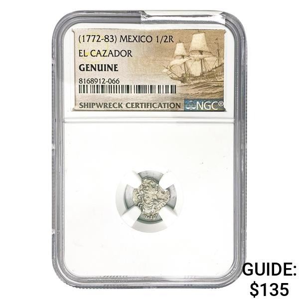 [1772-83] Mexico 1/2 Real El Cazador