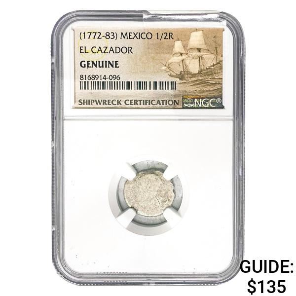 [1772-83 Mexico 1/2 Real El Cazador