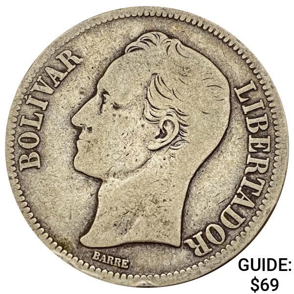 1924 Venezuela 5 Bolivares