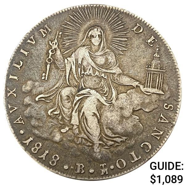 1818-B Papal-States Scudo