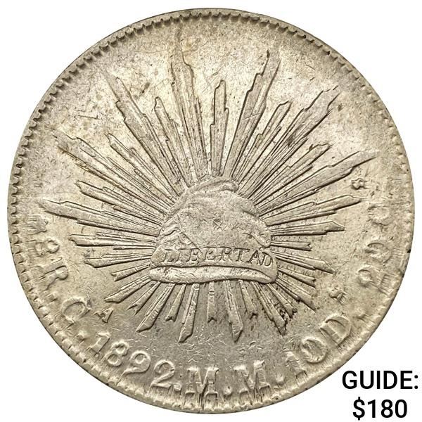 1892Ca MM Mexico Silver 8 Reales