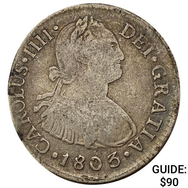 1793LIMA IJ Peru Silver 2 Reales