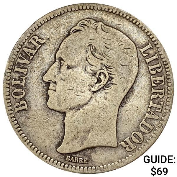 1921 Venezuela 5 Bolivares