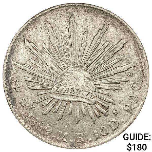1889Pi MR Mexico Silver 8 Reales