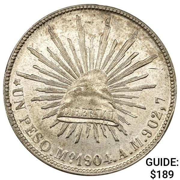 1904Mo AM Mexico Silver Peso