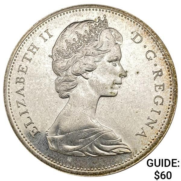 1965 Canada 0.6oz Silver Dollar
