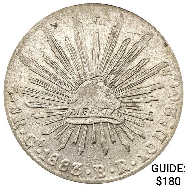 1883Go BR Mexico Silver 8 Reales