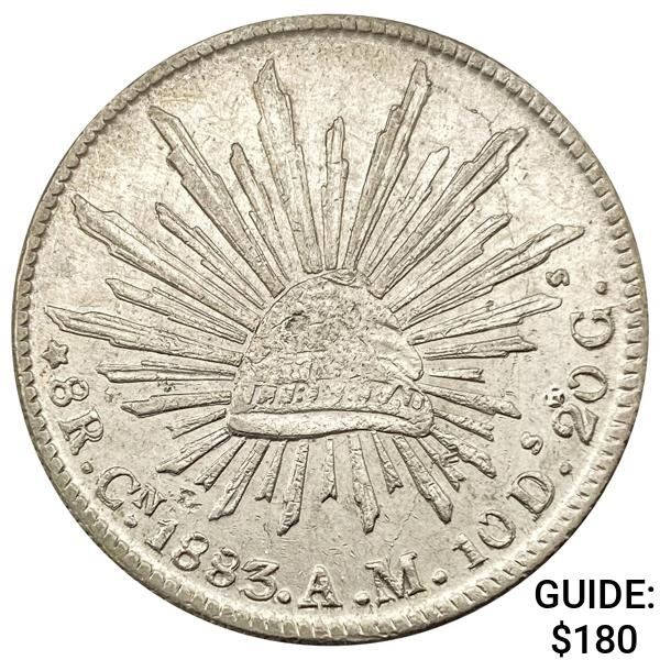 1883Cn AM Mexico Silver 8 Reales