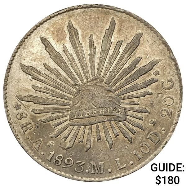 1893As ML Mexico Silver 8 Reales