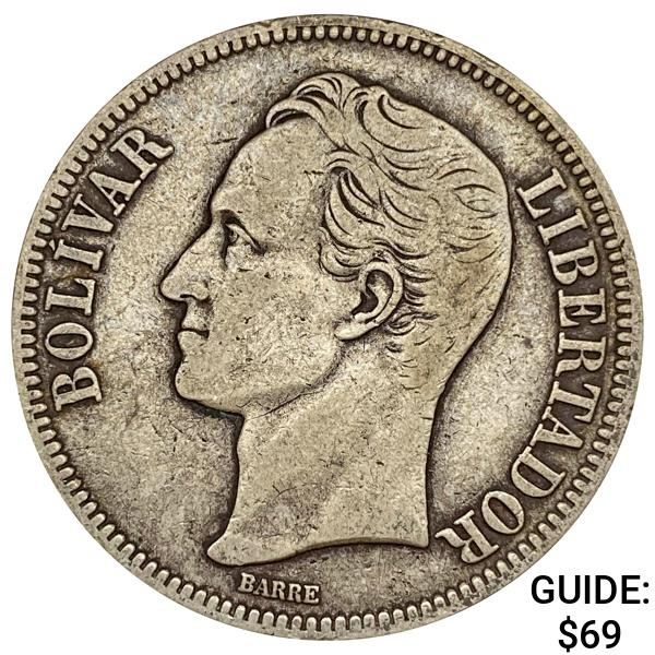 1924 Venezuela 5 Bolivares