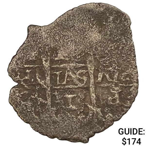 1500-1600s Spanish Empire Silver 1 Reales Cob