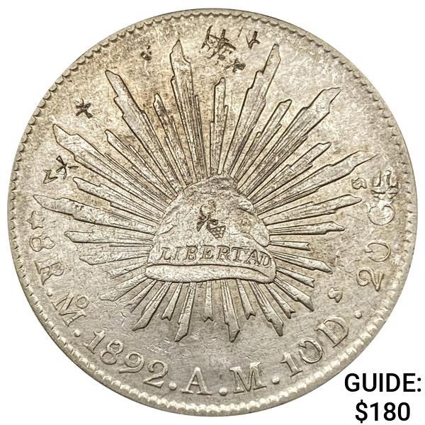 1892Mo AM Mexico Silver 8 Reales