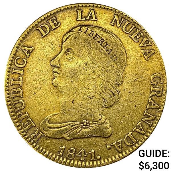 1841 New Granada .7616oz Gold 8 Escudos