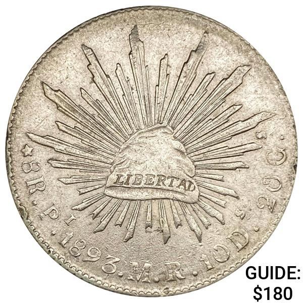 1893Pi MR Mexico Silver 8 Reales
