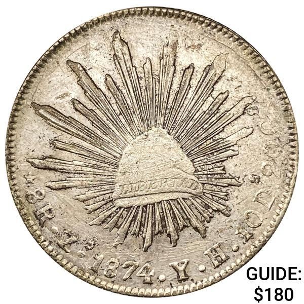 1874Zs YH Mexico Silver 8 Reales
