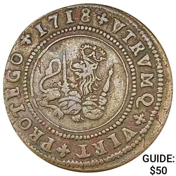 1718 Spain 4 Maravedis Philip V