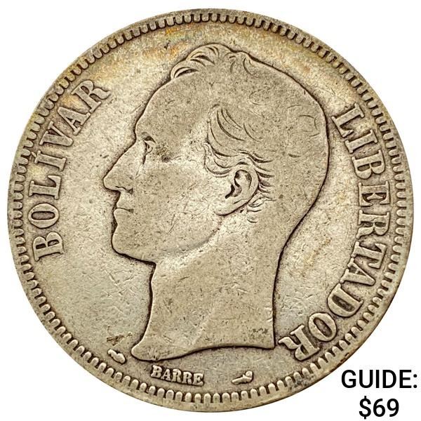 1912 Venezuela 5 Bolivares