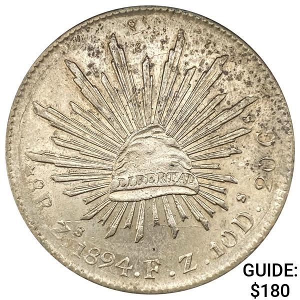 1894Zs FZ Mexico Silver 8 Reales