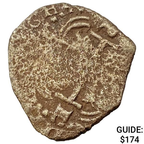 1500-1600s Spanish Empire Silver 1 Reales Cob