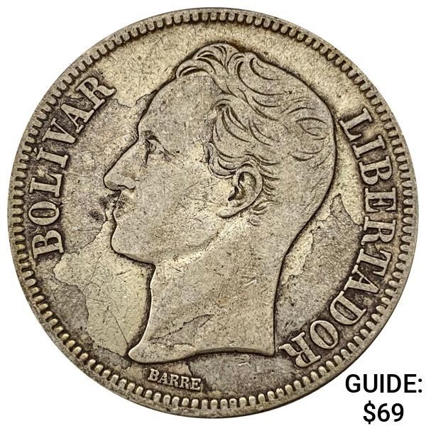 1936 Venezuela 5 Bolivares