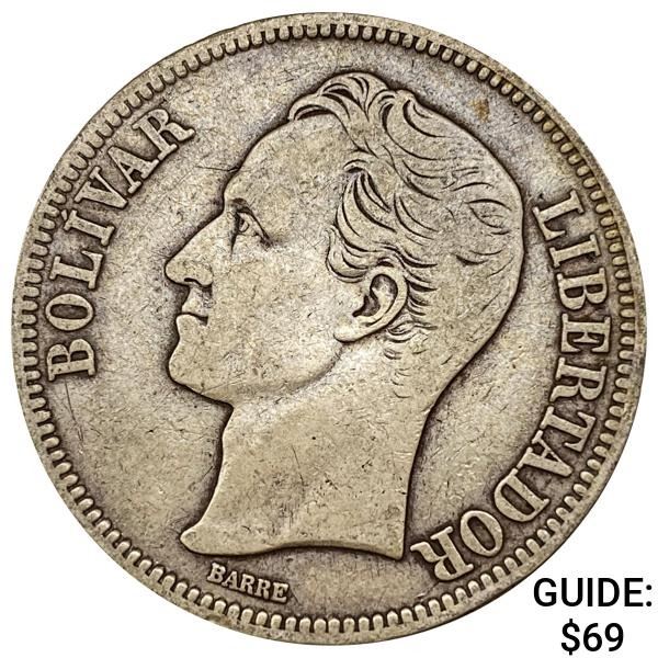 1924 Venezuela 5 Bolivares