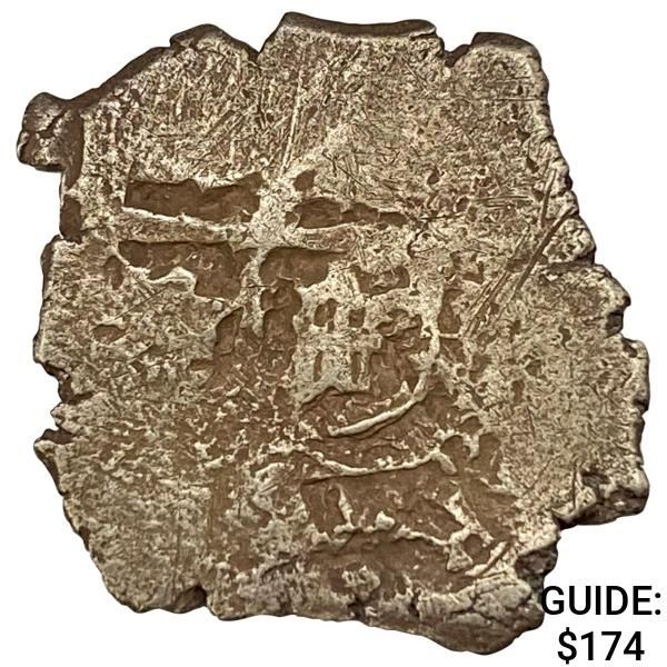 1500-1600s Spanish Empire Silver 1 Reales Cob