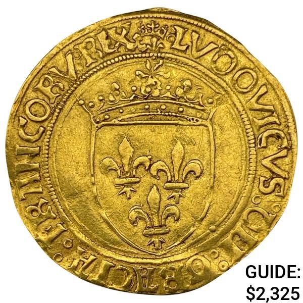 1498-1515 France Gold Ecu d'Or au Soleil
