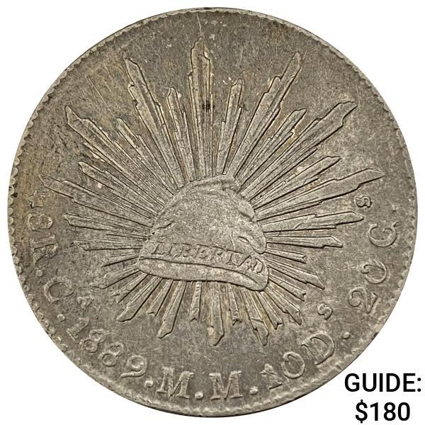 1889Ca MM Mexico Silver 8 Reales