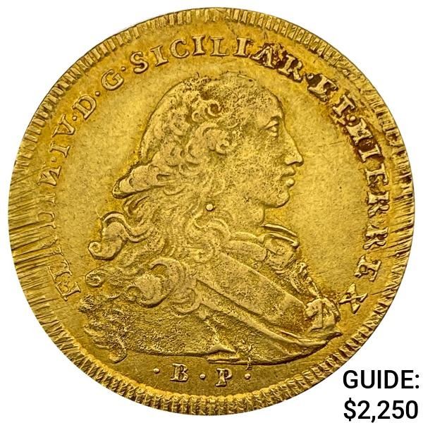 1770 Naples .2563oz Gold 6 Ducats
