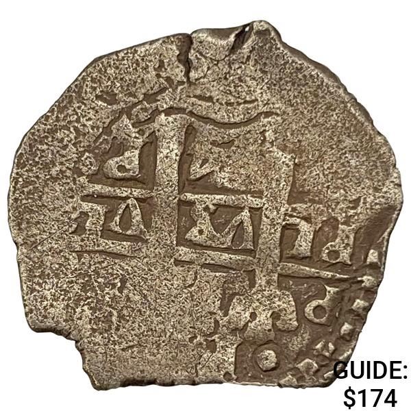 1500-1600s Spanish Empire Silver 1 Reales Cob