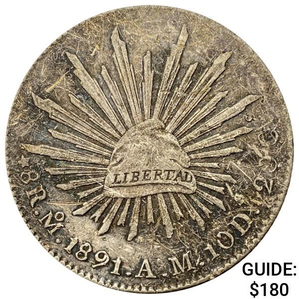 1891Mo AM Mexico Silver 8 Reales