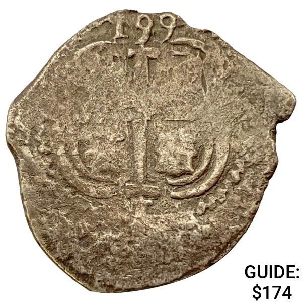 1500-1600s Spanish Empire Silver 1 Reales Cob