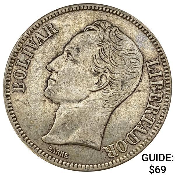 1936 Venezuela 5 Bolivares