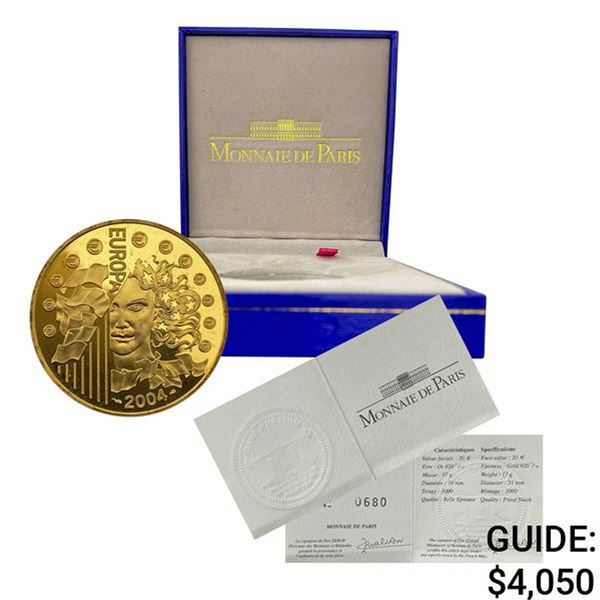2004 France .5028oz Gold 20 Euro