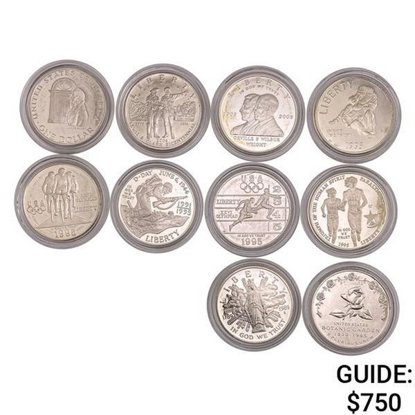 [10] 1989-2004 Silver $1 Comm 7.734oz ASW