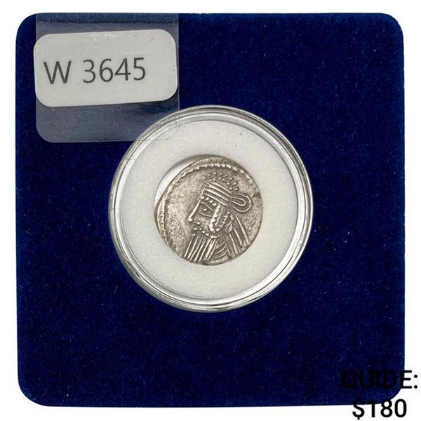 Parthian Empire 247-224 AD Silver Drachm