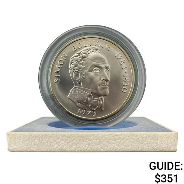 1973 Panama 3.8539oz Silver 20 Balboas