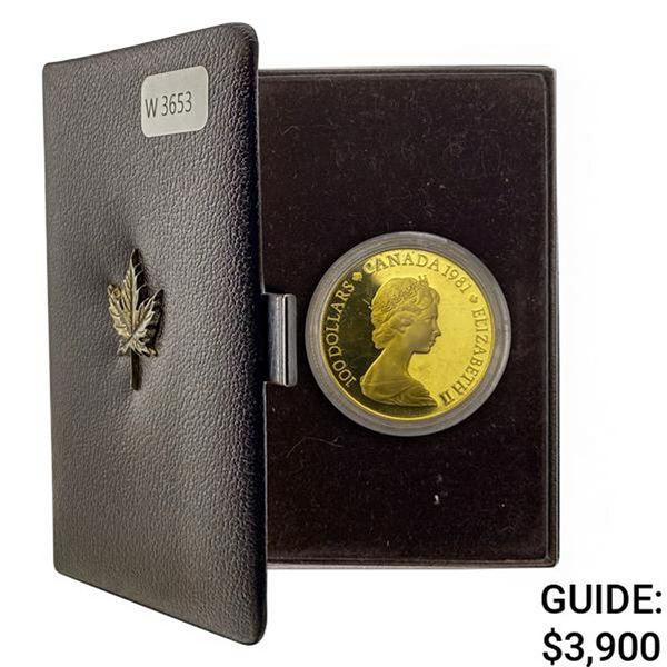 1981 Canada .5002oz Gold 100 Dollars
