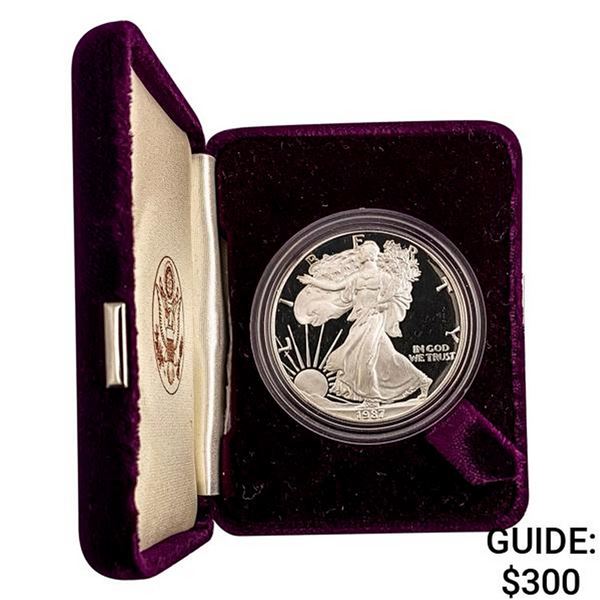 1987-S Proof Silver Eagle In OGP