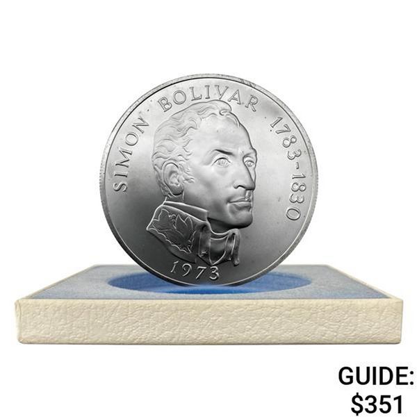 1973 Panama 3.8539oz Silver 20 Balboas