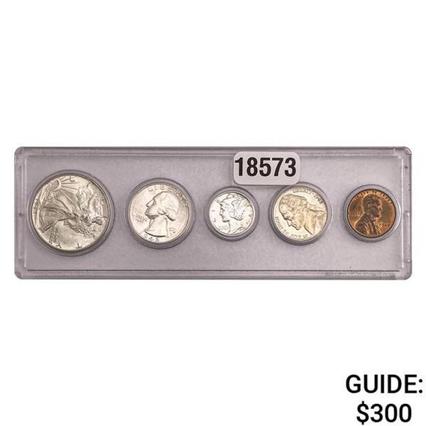 1942-P U.S. Year Set 1C-50C