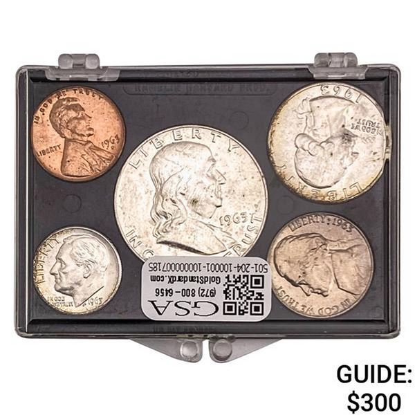 1963-D U.S. Mint Set 1C-50C