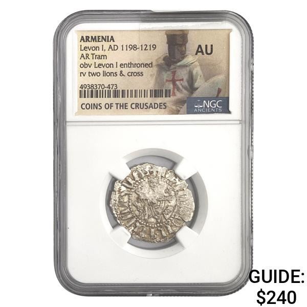 Armenia Levon I, AD 1198-1219 Silver Tram