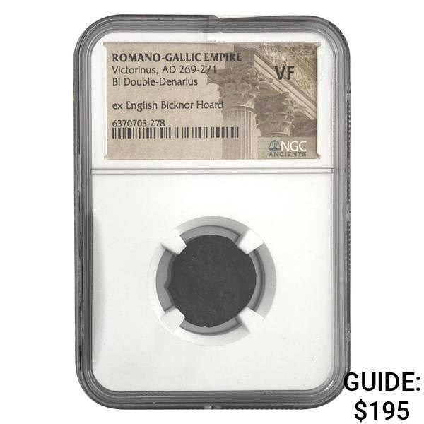 Romano Gallic Victorinus, AD 269-271 BI DBL Denarius